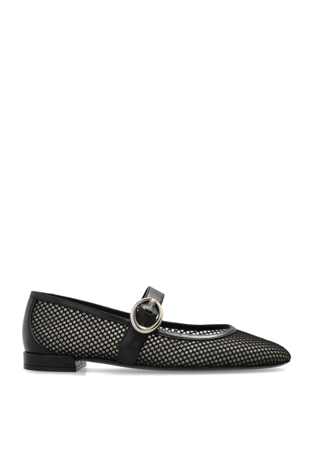 バレエシューズ Stuart Weitzman BALLERINE SHOES (SL523 BLK) Stuart Weitzman Supermoto Leather Mary Jane Ballerina Flats